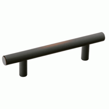 Emtek 5 Inch Overall (3 Inch c-c) Brass Bar Pull (Oil Rubbed Bronze Finish) EMTEK