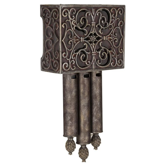 Westminster Carved Short Chime in Hand Painted Renaissance Crackle CRAFTMADE