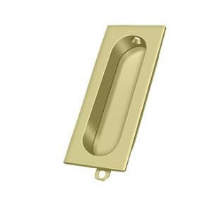 Rectangular Stamped Brass Flush Pull DELTANA