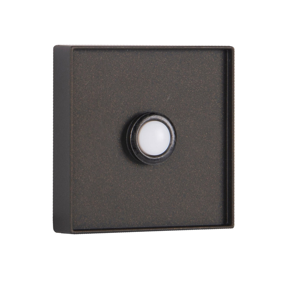 Recessed Mount LED Lighted Push Button in Espresso CRAFTMADE