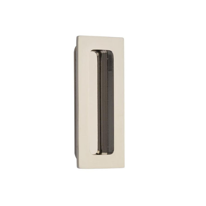 4 Inch Solid Brass Modern Rectangular Flush Pull EMTEK