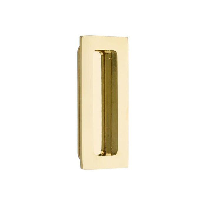 4 Inch Solid Brass Modern Rectangular Flush Pull EMTEK