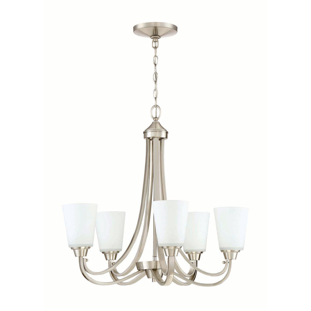 Grace 5 Light Chandelier in Brushed Polished Nickel CRAFTMADE