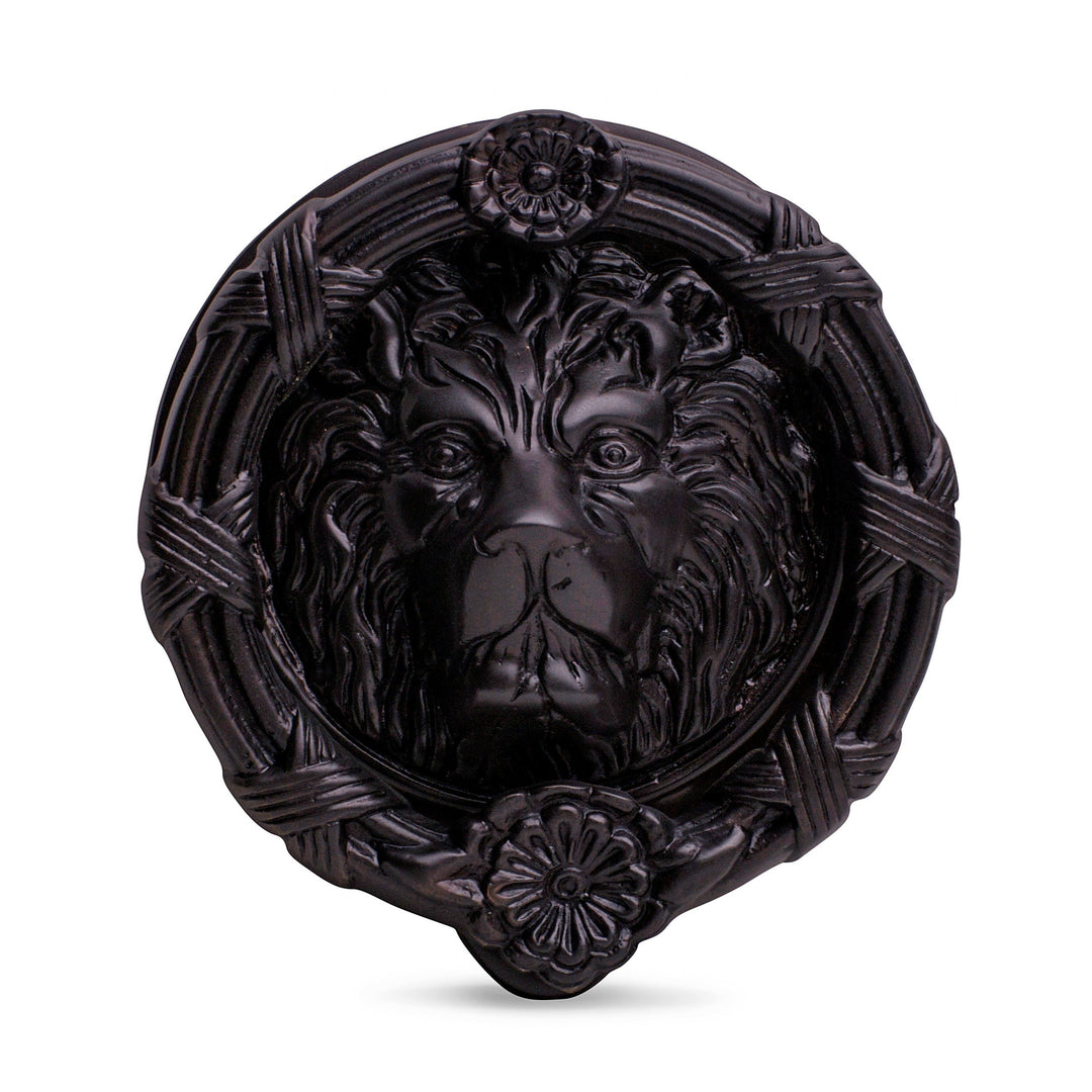 Ribbon & Reed 6 Inch Brass Lion Door Knocker (Several Finishes Available)