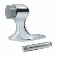 Floor Mounted Bumper Door Stop (Polished Chrome Finish) DELTANA