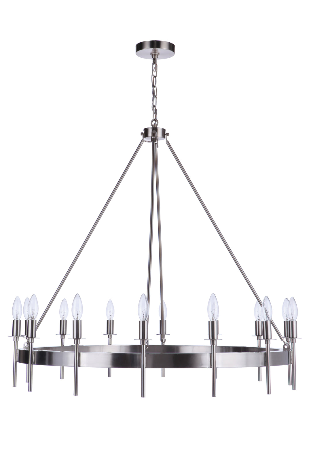 Larrson 14 Light Chandelier in Brushed Polished Nickel CRAFTMADE