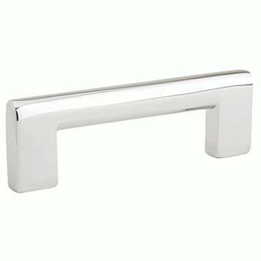 6 5/8 Inch Overall (6 Inch c-c) Brass Trail Pull (Polished Chrome Finish) EMTEK