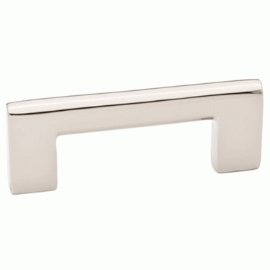 16 5/8 Inch Overall (16 Inch c-c) Brass Trail Pull (Polished Nickel Finish) EMTEK