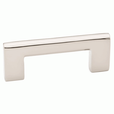 8 5/8 Inch Overall (8 Inch c-c) Brass Trail Pull (Polished Nickel) EMTEK