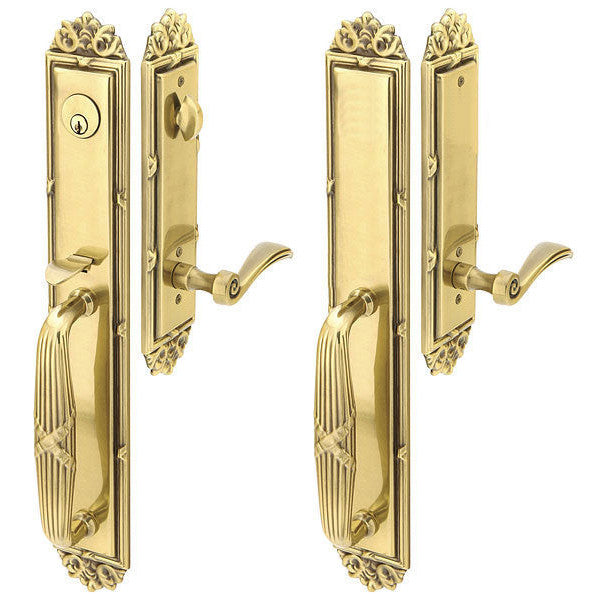 Solid Brass Imperial Style Entryway Set (Several Finishes Available) EMTEK