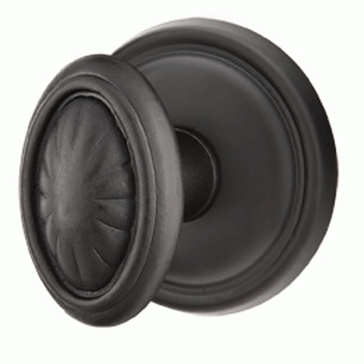 Solid Brass Lost Wax Parma Door Knob Set With Round Rosette (Several Finish Options) EMTEK