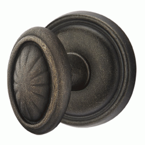 Solid Brass Lost Wax Parma Door Knob Set With Round Rosette (Several Finish Options) EMTEK