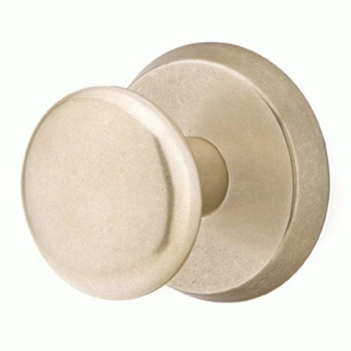 Solid Brass Sandcast Winchester Door Knob Set With Disk Rosette EMTEK