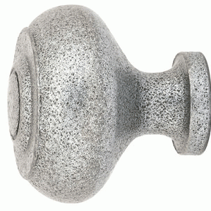 1 3/4 Inch Wrought Steel Brittany Knob (Satin Steel Finish) EMTEK