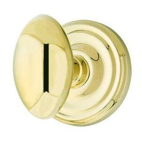 Emtek Solid Brass Egg Door Knob Set With Regular Rosette (Several Finish Options) EMTEK