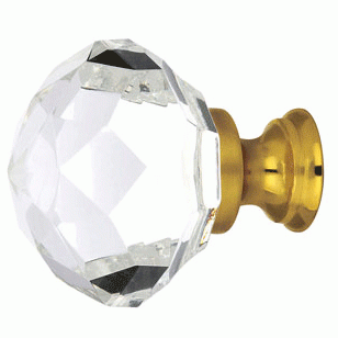 1 3/4 Inch Diamond Wardrobe Knob (Antique Brass Finish) EMTEK