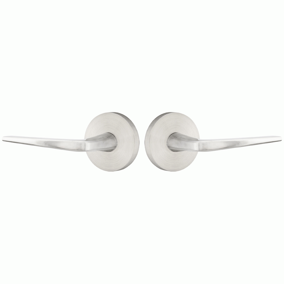 Stainless Steel Athena Lever With Disk Rosette EMTEK