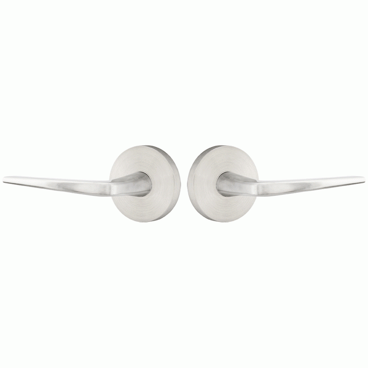 Stainless Steel Athena Lever With Disk Rosette EMTEK