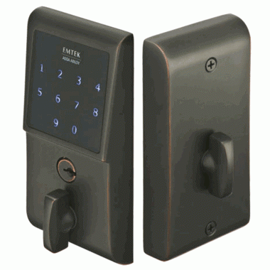 Emtek E3020 Door Hardware EMTouch Brass Keypad Deadbolt (Oil Rubbed Bronze Finish) EMTEK