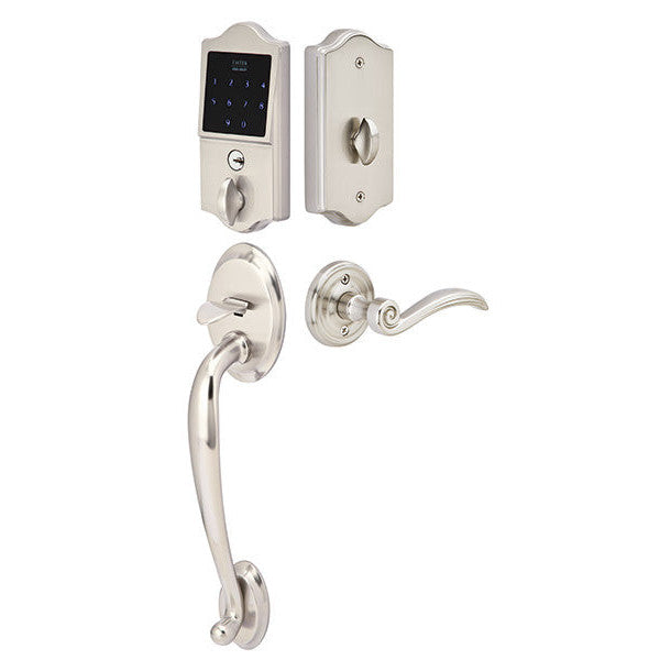 Emtek EMTouch Classic Style Electronic Keypad Entry Set with Lever (Brushed Nickel Finish) EMTEK