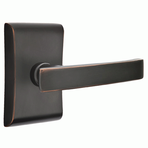 Emtek Solid Brass Geneva Lever With Neos Rosette (Several Finish Options) EMTEK