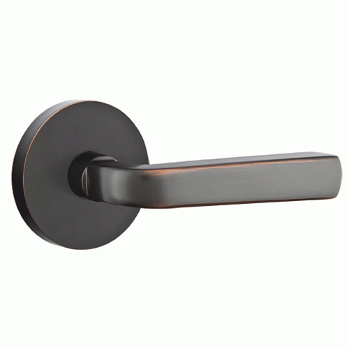 Solid Brass Sion Lever With Disk Rosette EMTEK