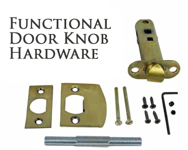 European Door Set With Sunflower Style Knob COPPER MOUNTAIN HARDWARE