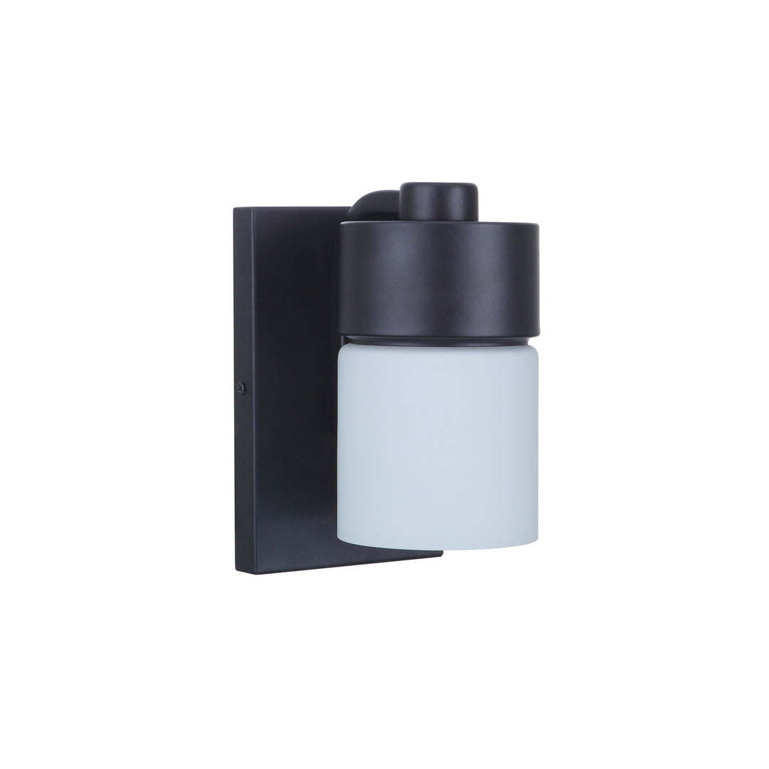 District 1 Light Wall Sconce in Flat Black CRAFTMADE