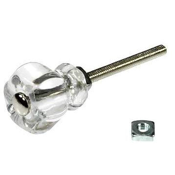 1 Inch Crystal Clear Cabinet Knobs COPPER MOUNTAIN HARDWARE