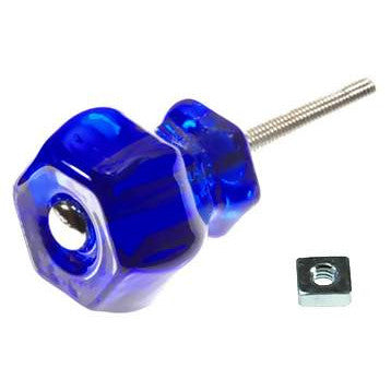 1 1/4 Inch Cobalt Blue Glass Knobs COPPER MOUNTAIN HARDWARE