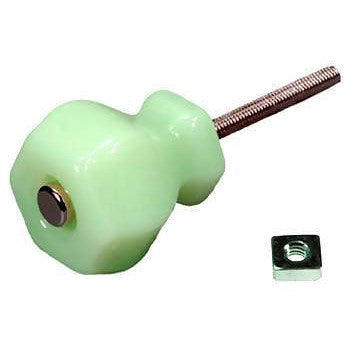 1 1/2 Inch Milk Green (Jade or Jadeite) Glass Cabinet Knob COPPER MOUNTAIN HARDWARE