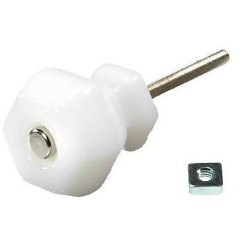 1 1/2 Inch Milk White Glass Cabinet Knob COPPER MOUNTAIN HARDWARE