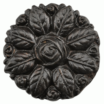 2 1/8 Inch Victorian Floral Rose Cabinet Knob (Oil Rubbed Bronze) COPPER MOUNTAIN HARDWARE