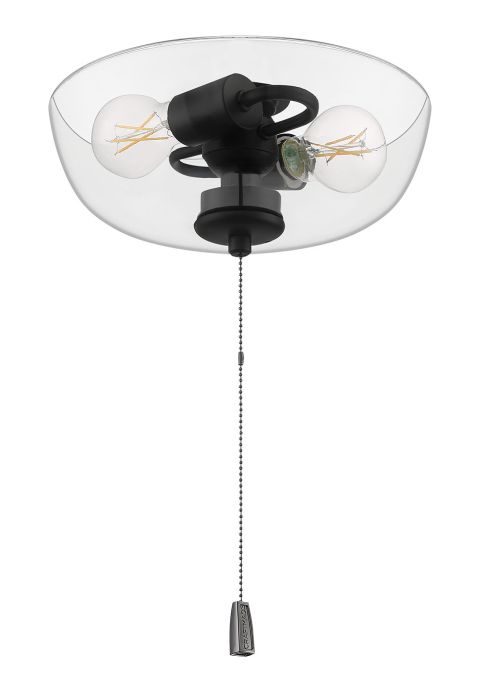 ##Antique Hardware## 2 Light Bowl Light Kit in Flat Black