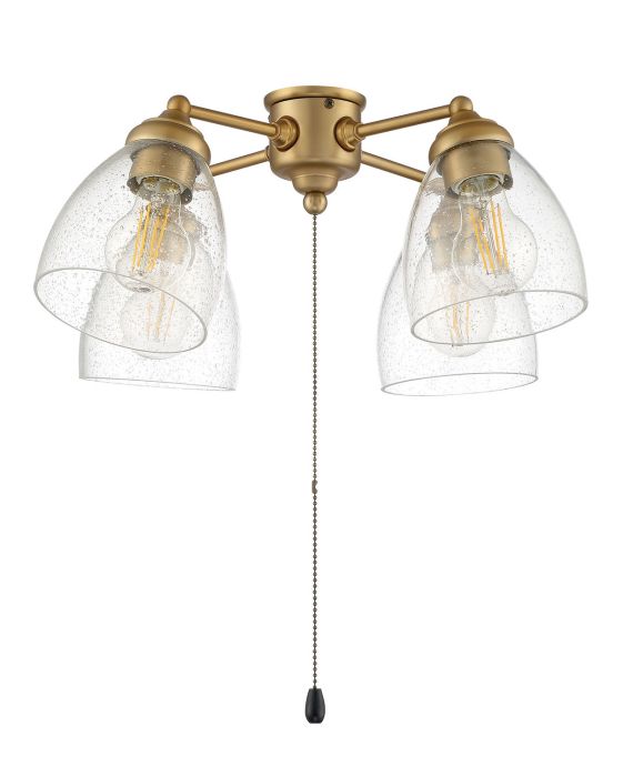 ##Antique Hardware## 4 Light Universal Light Kit in Satin Brass