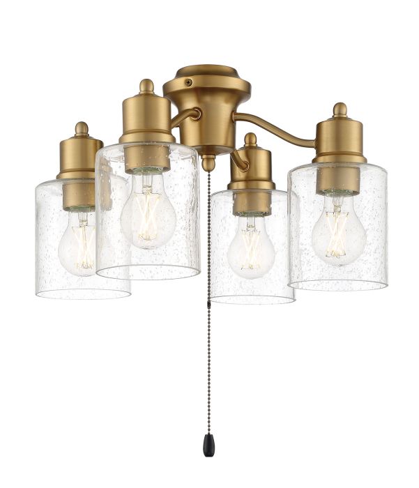 ##Antique Hardware## 4 Light Universal Light Kit in Satin Brass
