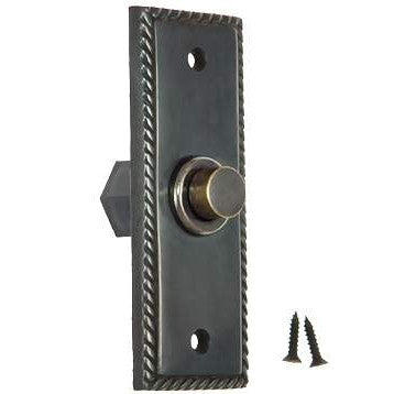 3 1/3 Inch Solid Brass Doorbell Button (Oil Rubbed Bronze Finish) DELTANA