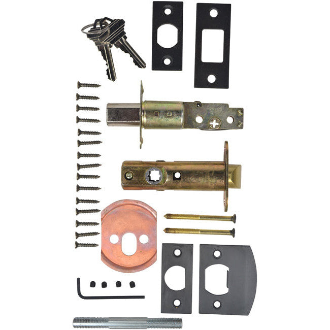 Traditional Square Deadbolt Entryway Set (Oil Rubbed Bronze Finish) COPPER MOUNTAIN HARDWARE