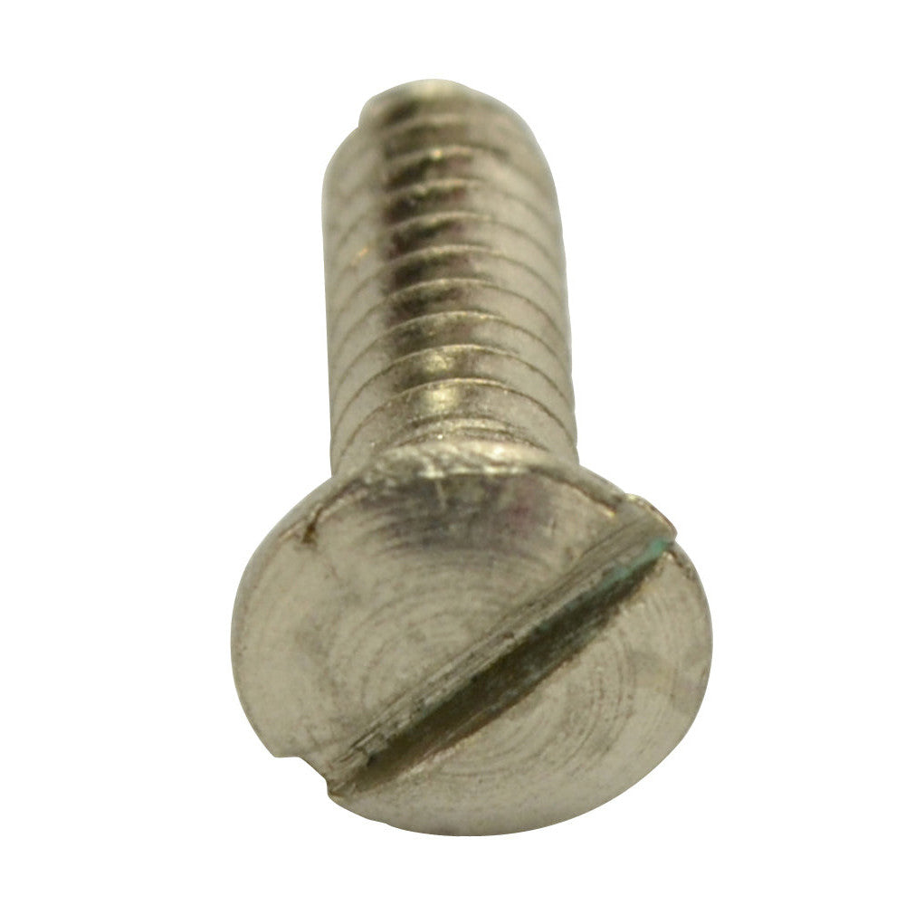 Single 1/2 Inch Solid Brass Wall Switch Plate Screw (Polished Nickel Finish) COPPER MOUNTAIN HARDWARE