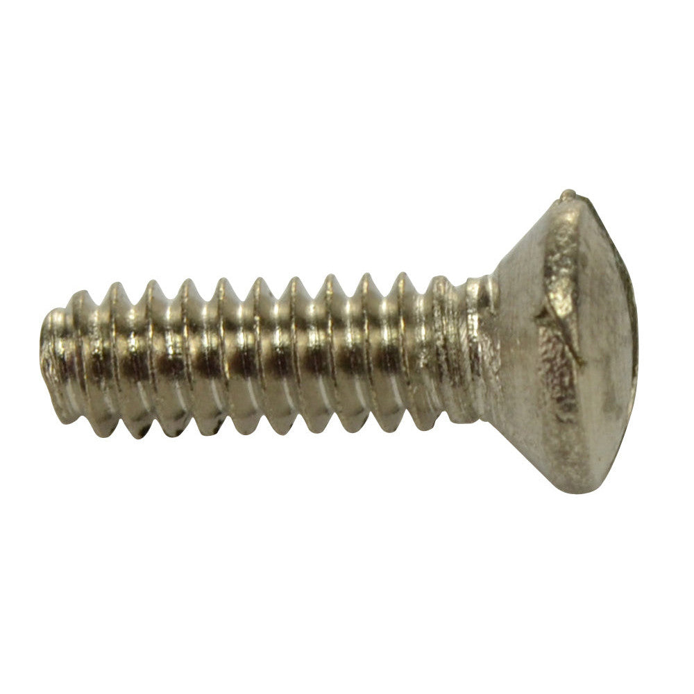 Single 1/2 Inch Solid Brass Wall Switch Plate Screw (Polished Nickel Finish) COPPER MOUNTAIN HARDWARE