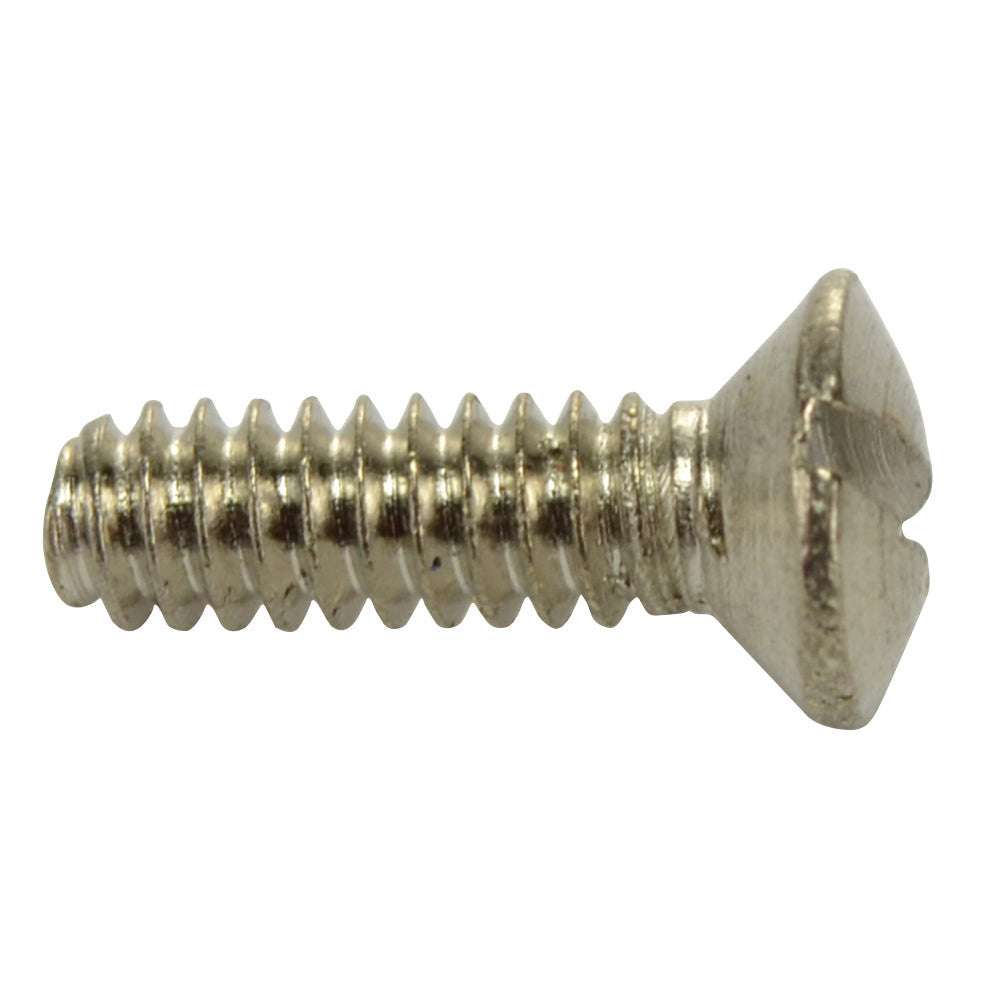 Single 1/2 Inch Solid Brass Wall Switch Plate Screw (Polished Chrome Finish) COPPER MOUNTAIN HARDWARE