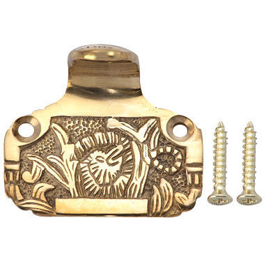 Solid Brass Laurel Style Pattern (Polished Brass Finish) Copper Mountain Hardware