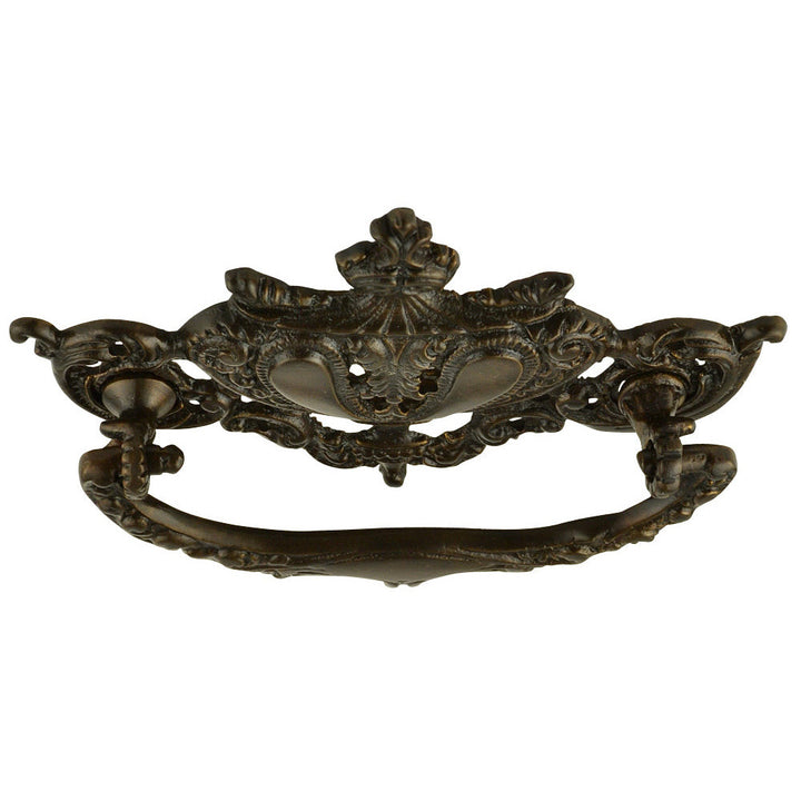 4 1/4 Inch Solid Brass Baroque Rococo Lamp Bail Pull (Oil Rubbed Bronze Finish) COPPER MOUNTAIN HARDWARE