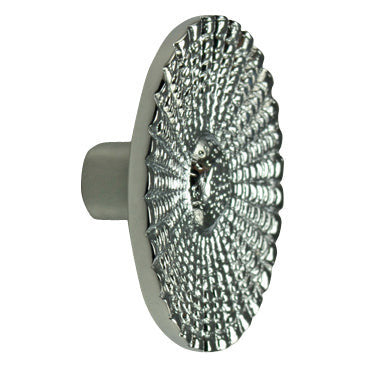 2 Inch Solid Brass Art Deco Style Round Cabinet & Furniture Knob