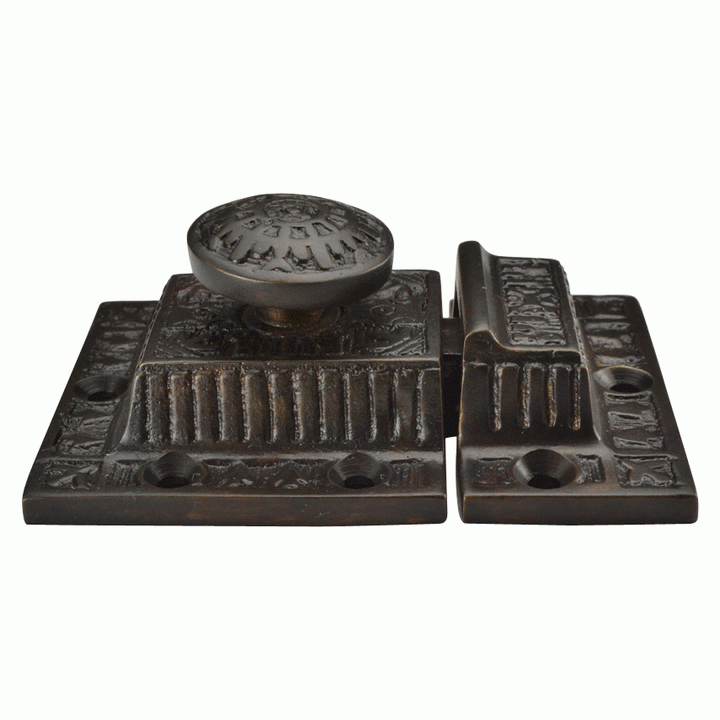 3 Inch Long Windsor Pattern Lost Wax Cast Cabinet Latch (Oil Rubbed Bronze Finish) COPPER MOUNTAIN HARDWARE