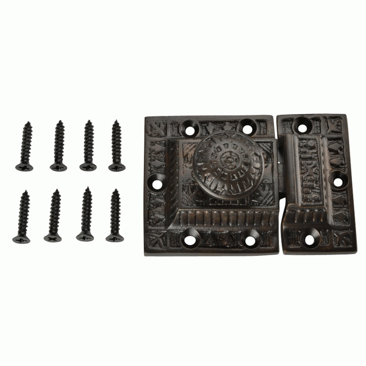 3 Inch Long Windsor Pattern Lost Wax Cast Cabinet Latch (Oil Rubbed Bronze Finish) COPPER MOUNTAIN HARDWARE