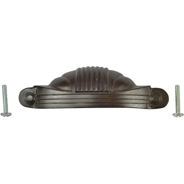 5 Inch Overall (4 Inch c-c) Solid Brass Marquee Pull (Oil Rubbed Bronze Finish) COPPER MOUNTAIN HARDWARE