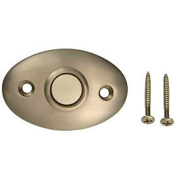 2 3/8 Inch Solid Brass Door Bell Button (Satin Nickel Finish) DELTANA