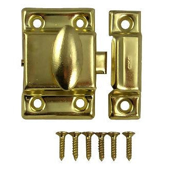 1 7/8 Inch Solid Brass Plated Cupboard Door Catch