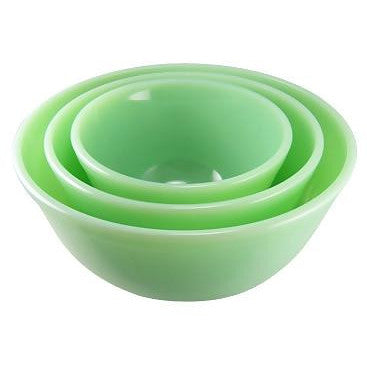 Jadeite Glass Mixing Bowl Set of 3 Copper Mountain Hardware